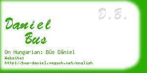 daniel bus business card